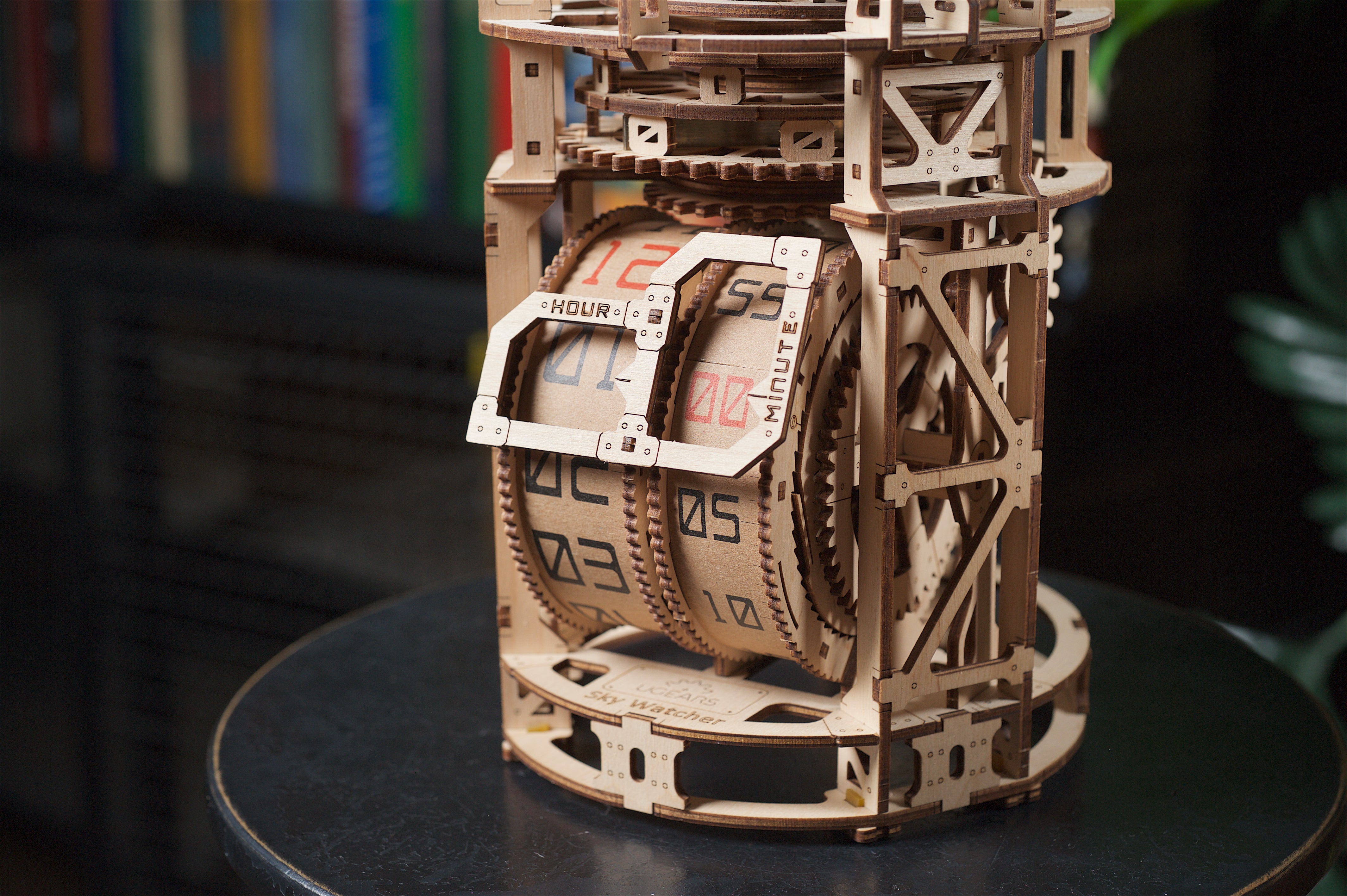 UGEARS Tourbillon Table Clock Kit - Sky Watcher 3D Wooden Puzzles  Mechanical Clock Kit Idea DeskWood Clock Kits to Build - 3D Puzzles Model  Kits for
