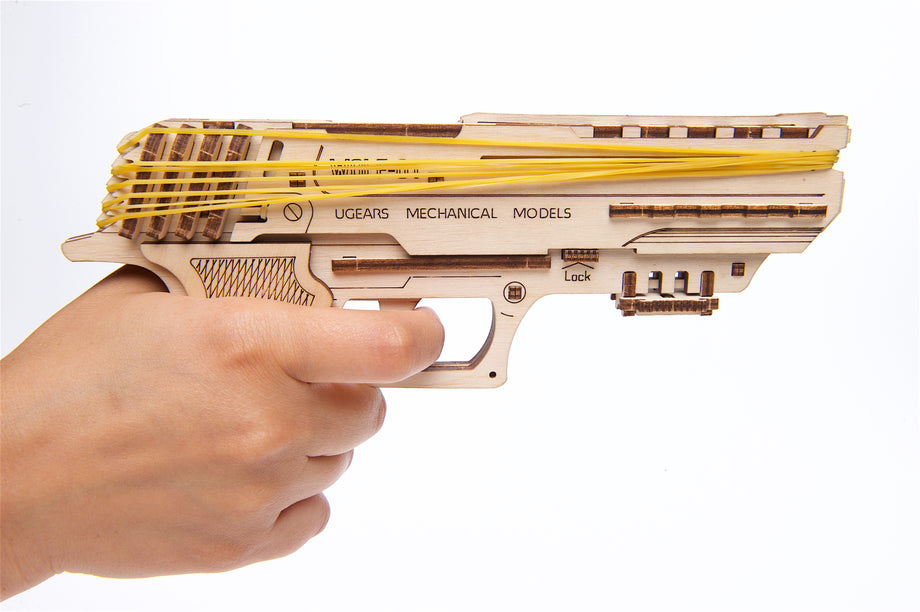 Puzzle 3D Ugears Pistolet Wolf 01 - Puzzle 3D - Achat & prix