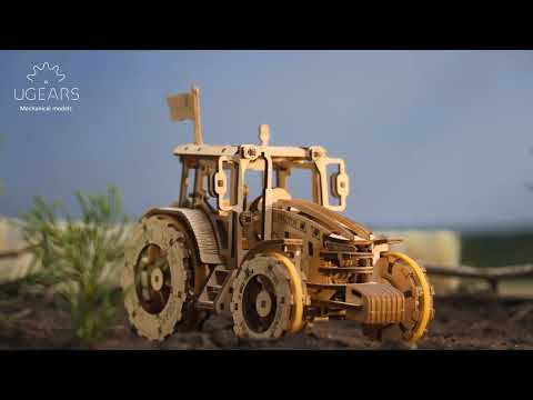 Puzzle 3D tractor DIY Wooden Model Kits for Adults to Build Wooden